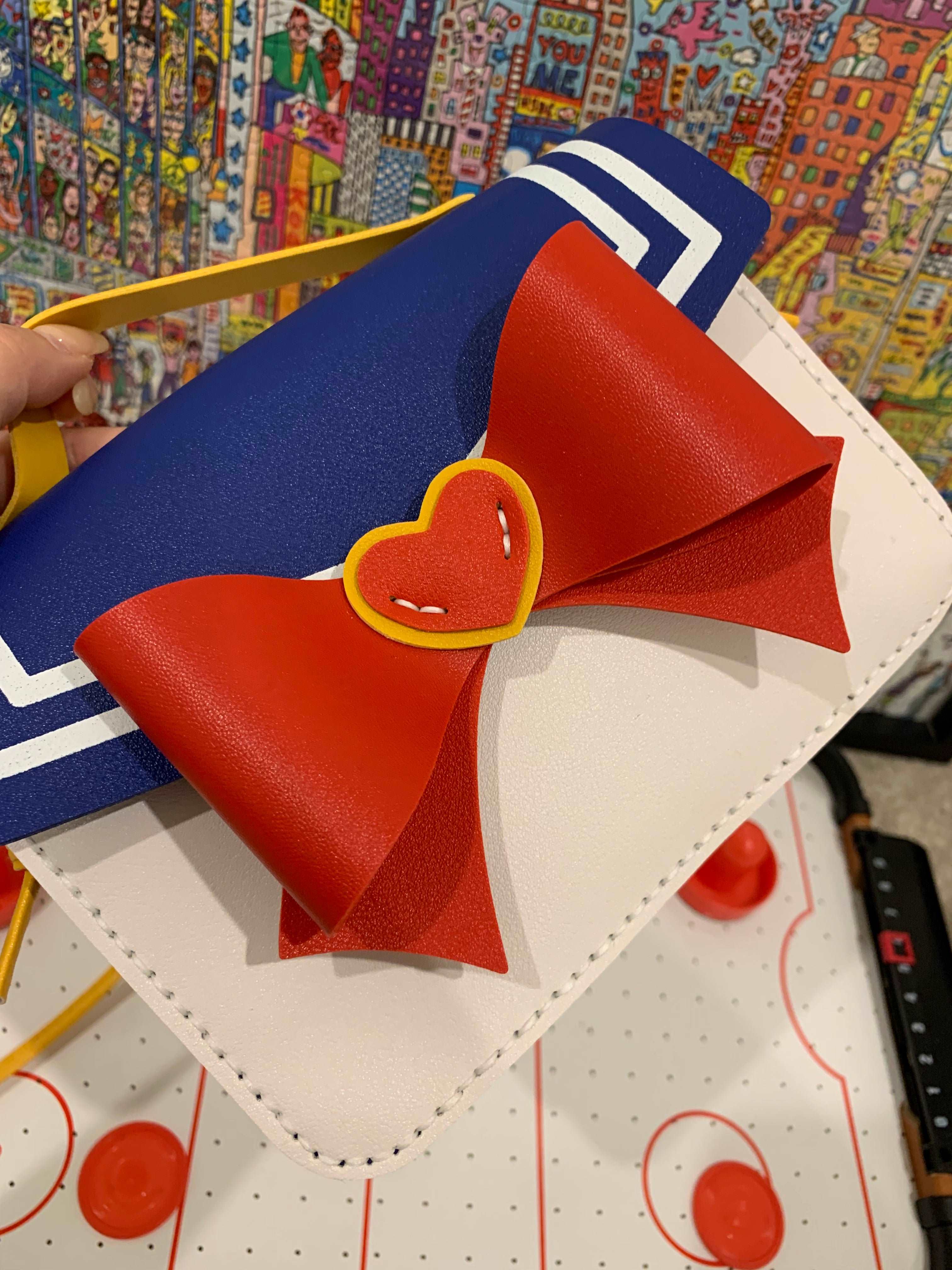 Leather crossbody bag DIY leather Kit Sailor Moon Anime, Magical Girl Kawaii Aesthetic Leather Sling bag DIY kit teens DIY Xmas Gift